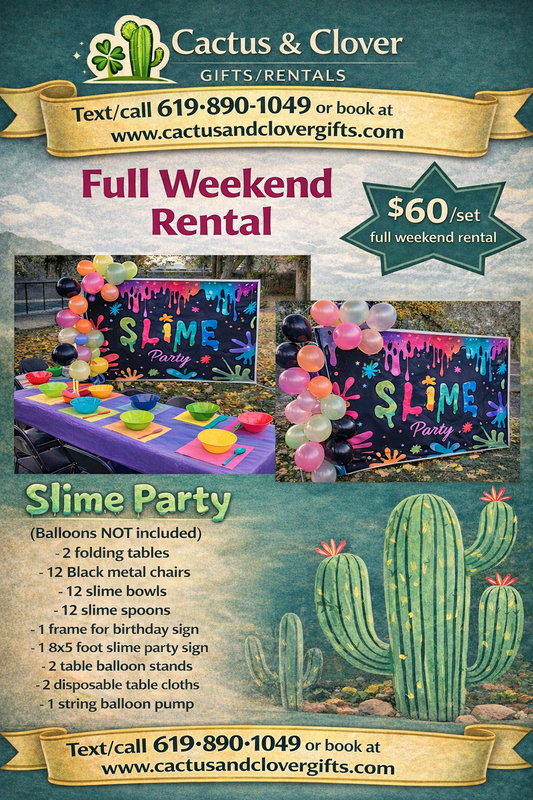 Slime Party Package Rental