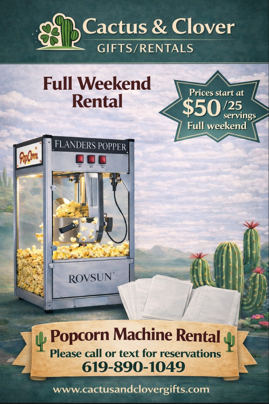 Popcorn Machine Rental