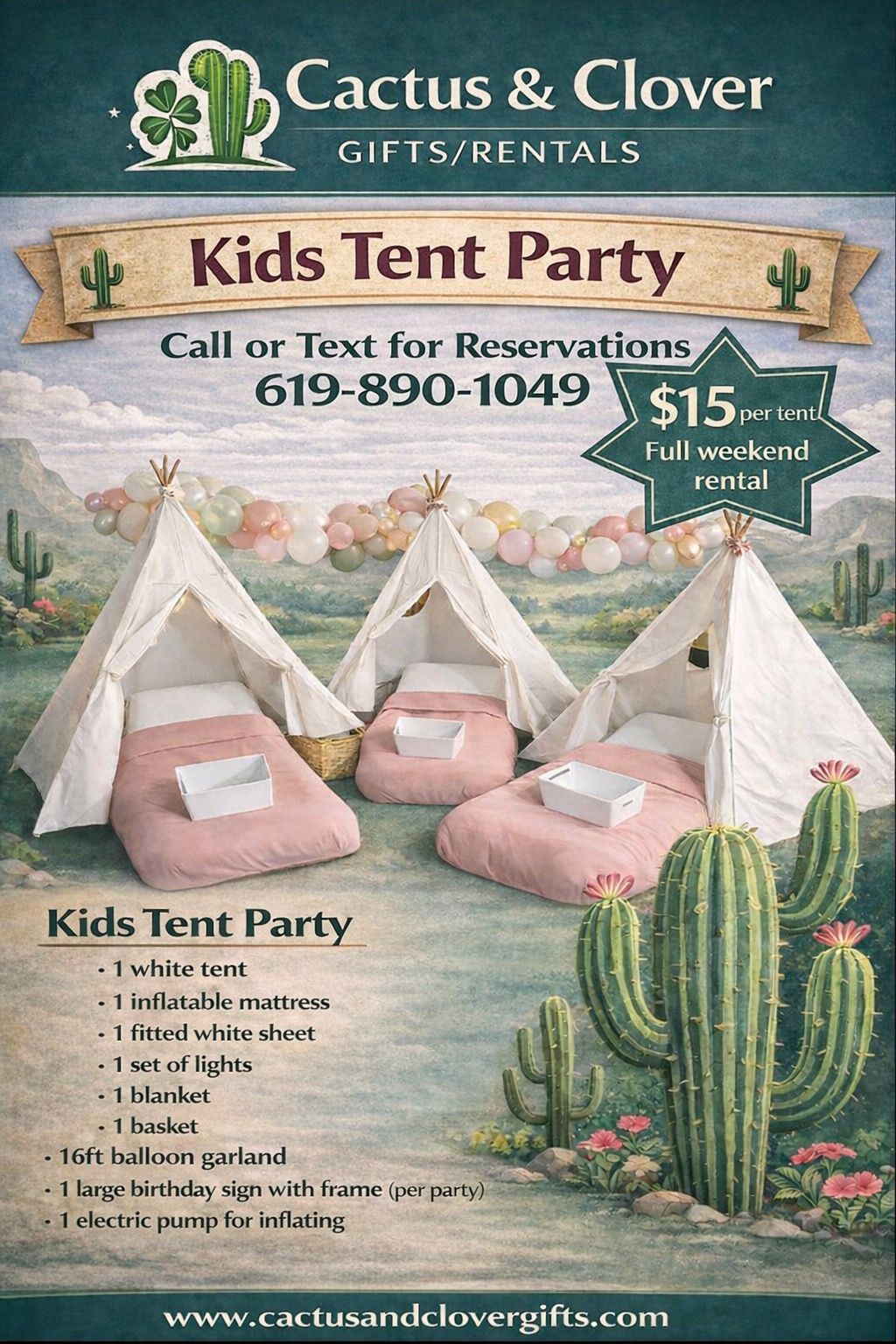 Kids Tent Party