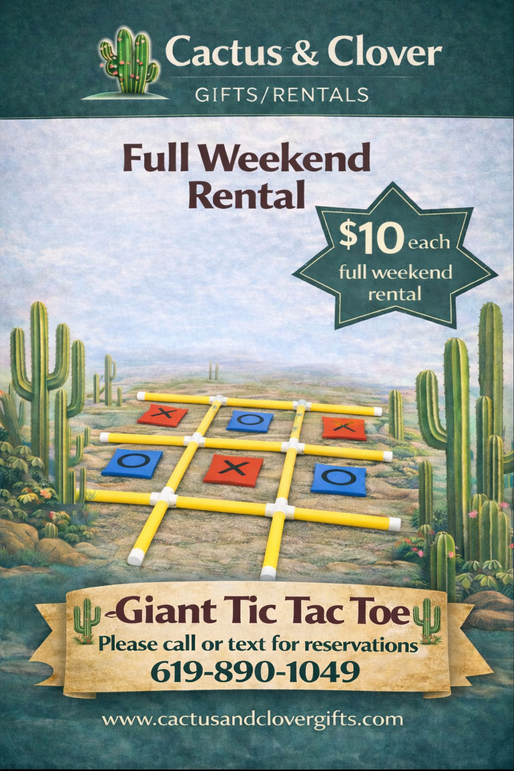 Giant Tic Tac Toe Bean Bag Toss