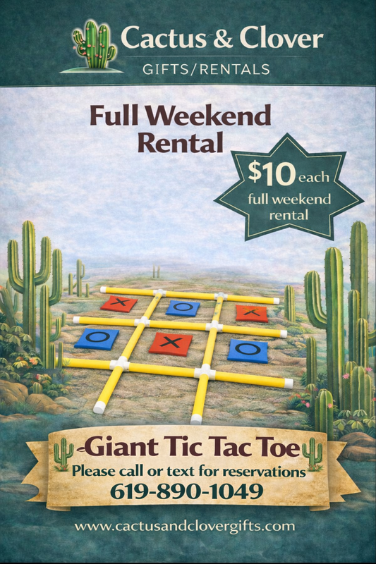 Giant Tic Tac Toe Bean Bag Toss