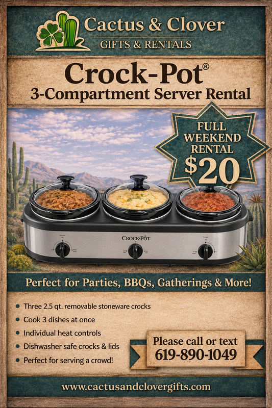 Triple slow cooker crockpot
